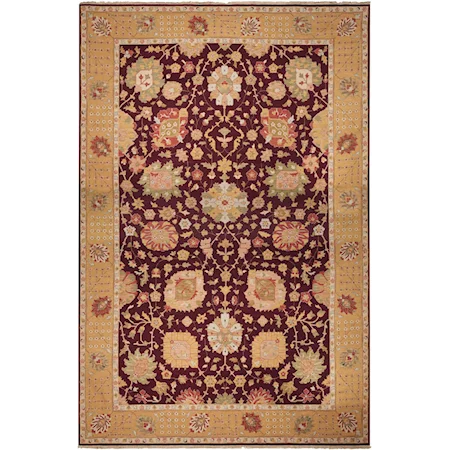 Nourmak 12' X 18' Burgundy Traditional Indoor Rug