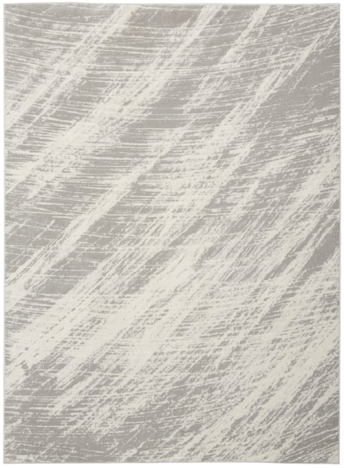 5'3" X 7'3" Ivory Grey Rectangle Rug