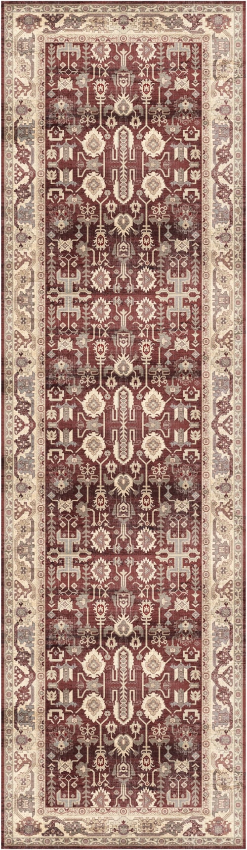 2'2" x 7'6 Red Runner Rug