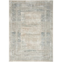 5'3" x 7'3" Ivory Multicolor Rectangle Rug