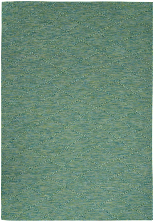 7' x 10' Blue/Green Rectangle Rug