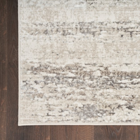 2&apos;3&quot; x 7&apos;6&quot; Cream Grey Modern Rug