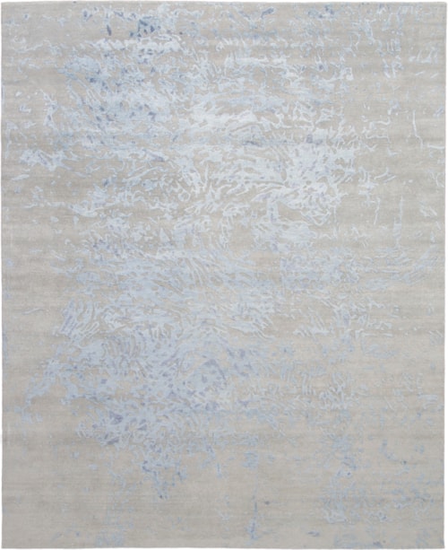 8'6" X 11'6" Grey Blue Rectangle Rug