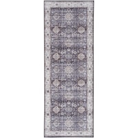 1'10" x 5' Charcoal Runner Rug