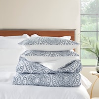 King 3 Pc Set Navy Set Bedding