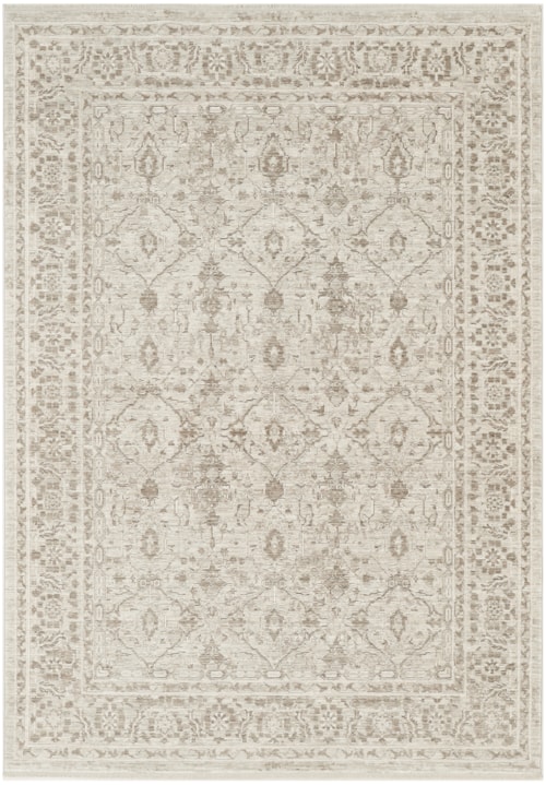 5'3" X 7'3" Ivory Grey Rectangle Rug