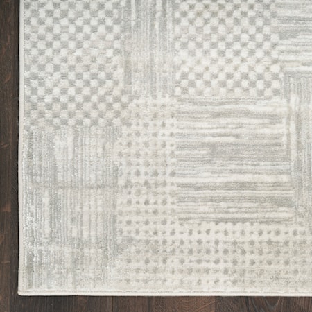 9&apos; x 12&apos; Silver Grey Modern Rug