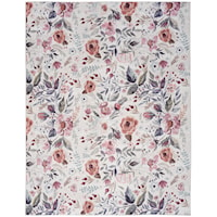 6' x 9' Ivory Pink Rectangle Rug