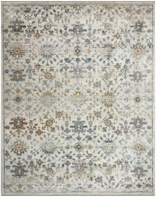 5'3" x 7'6" Ivory Grey Rectangle Rug