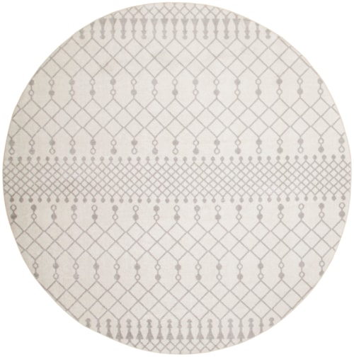 5'3" Ivory Round Rug