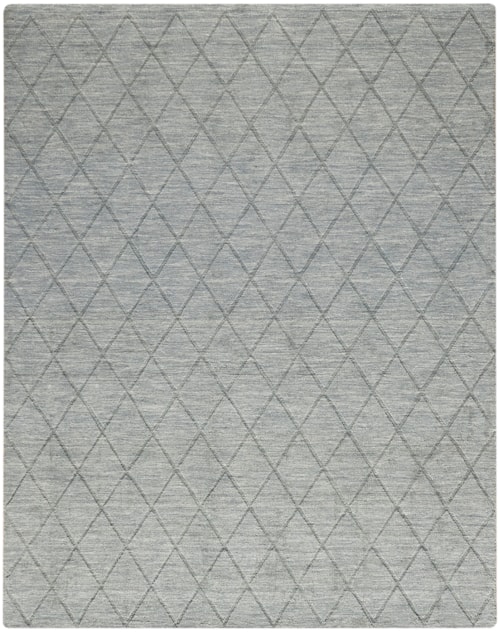 7'9" X 9'9" Blue Rectangle Rug