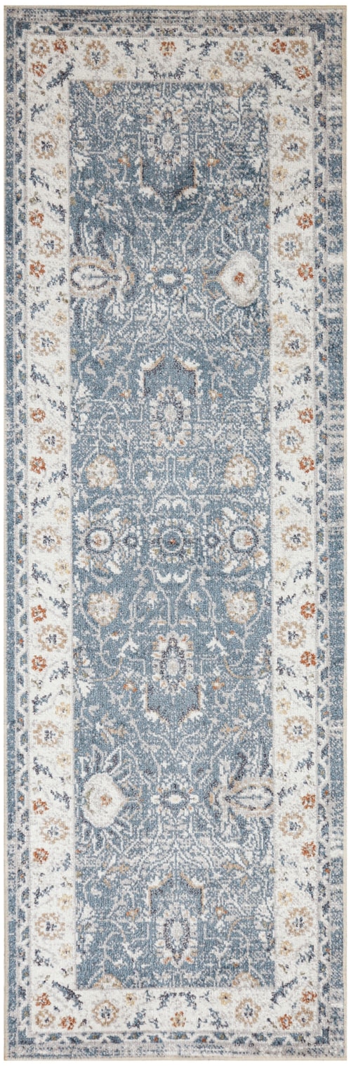 2' X 6' Blue Runner Rug