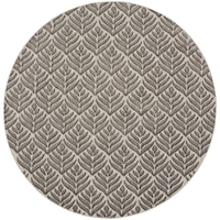 7’10” Charcoal Round Rug