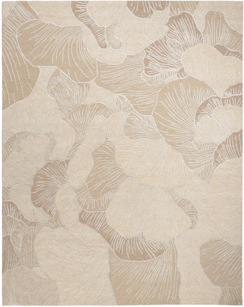 7'9" X 9'9" Taupe Rectangle Rug