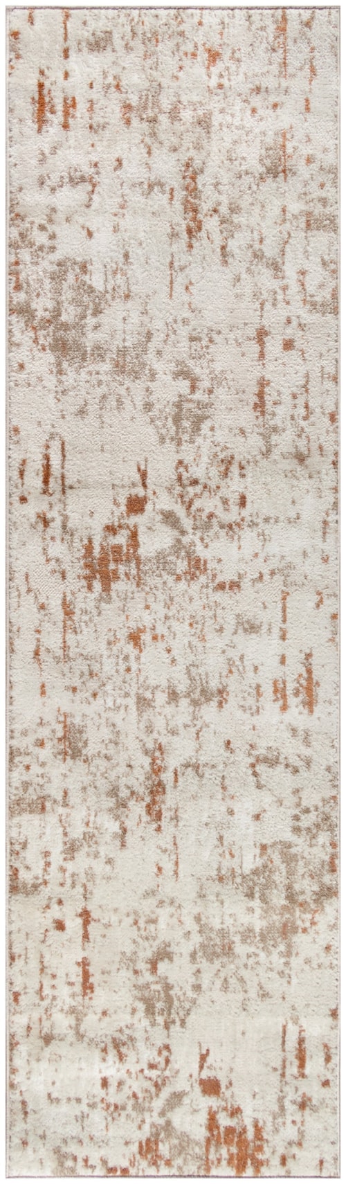 2'2" x 7'6 Ivory Rust Runner Rug