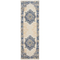 2' X 6' White Runner Rug