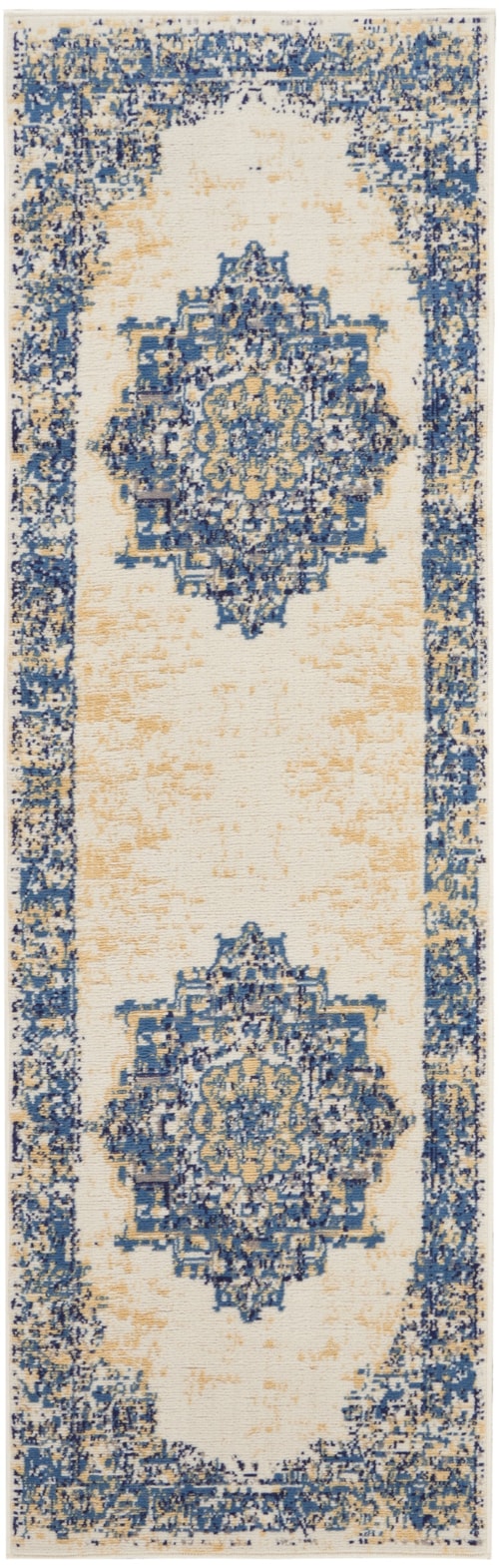 2' X 6' White Runner Rug