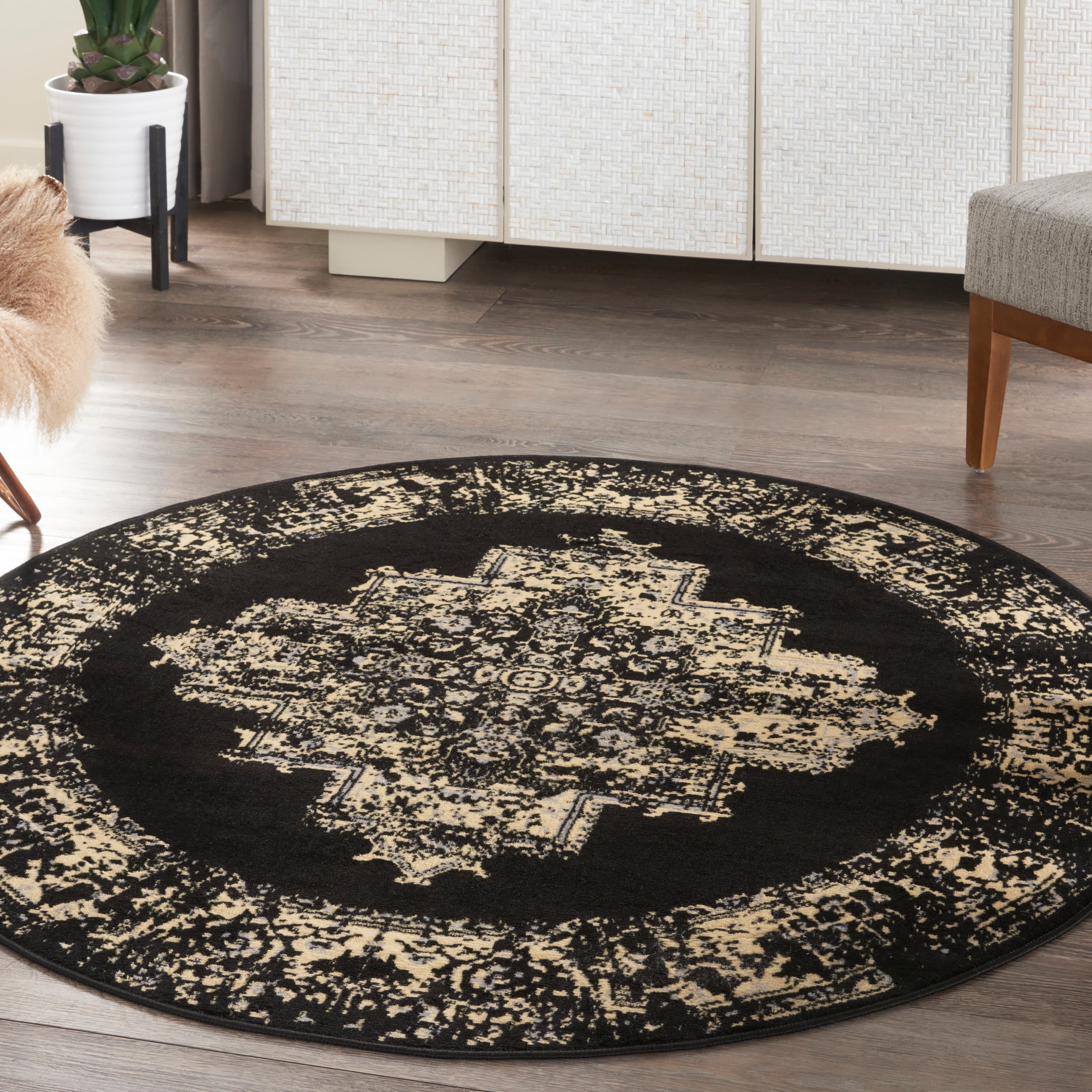 4' Round  Rug