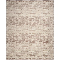 5'3" x 7'3" Mocha Ivory Rectangle Rug