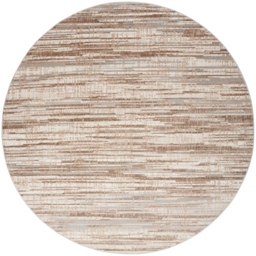 7'10"  Ivory Grey Round Rug
