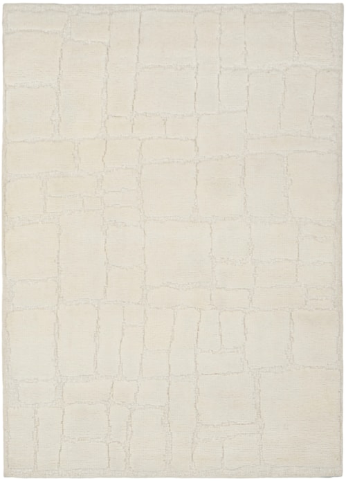 5'3" X 7'5" Ivory Rectangle Rug