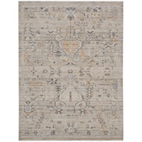 9'10" x 13'6" Ivory Taupe Rectangle Rug