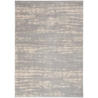 4' x 6' Rectangle Grey/Beige Rug