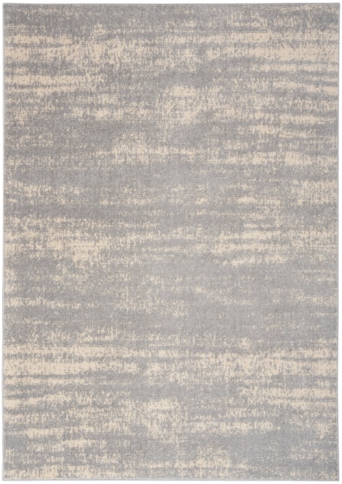 4' x 6' Rectangle Grey/Beige Rug
