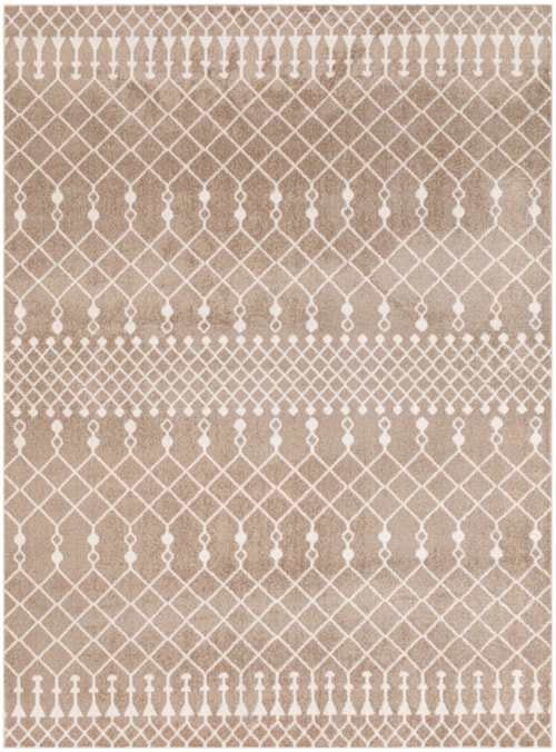 5'3" X 7' Taupe Rectangle Rug
