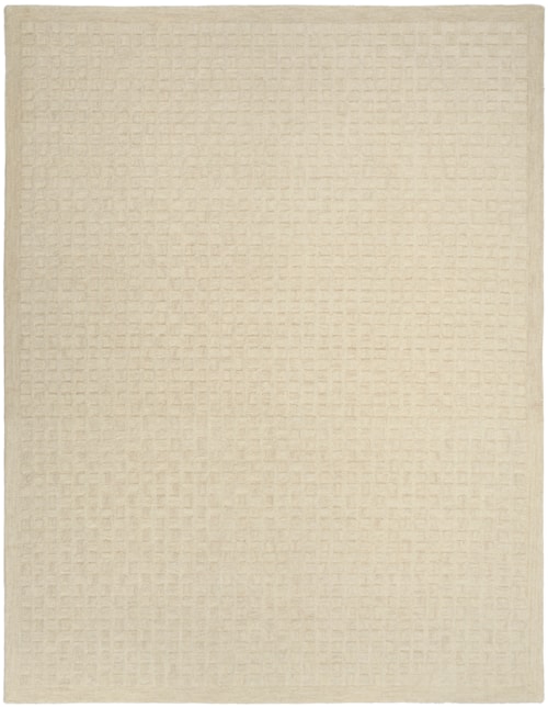7'9" X 9'9" Ivory Beige Rectangle Rug