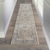 Nourison Quarry 2'2" x 6' Beige Grey Farmhouse Rug