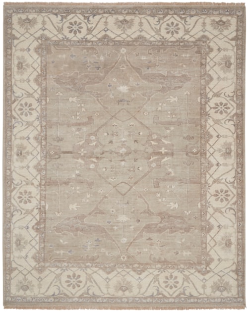 7'9" X 9'9" Silver Rectangle Rug