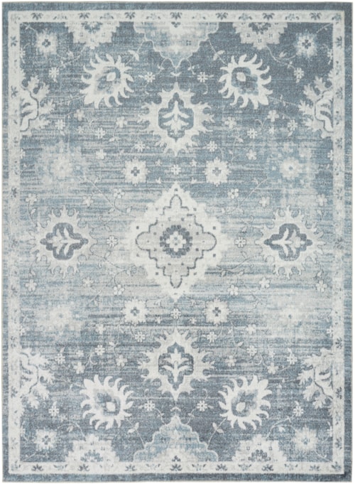 6'7" X 9' Denim Rectangle Rug