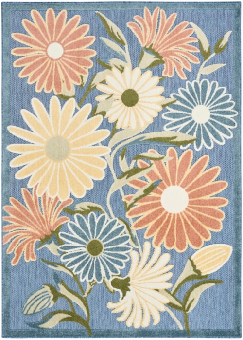 9' X 12' Blue Sage Rectangle Rug