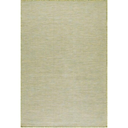 4' x 6' Green Modern Rug