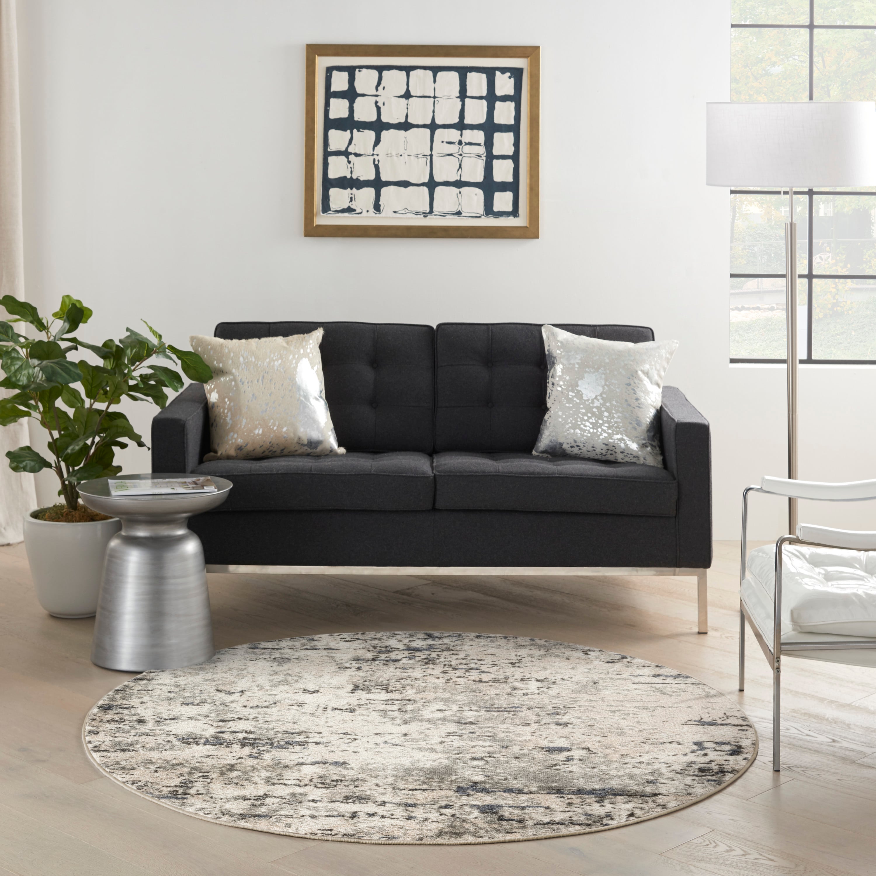 Nourison Quarry 8' Round  Rug