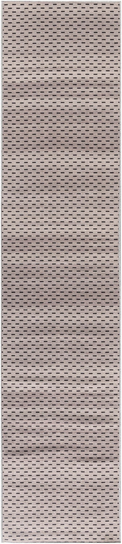 2'2" x 8' Cream Black Runner Rug