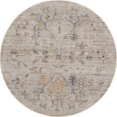 7'10" Round  Rug