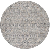 7’10” Charcoal Round Rug
