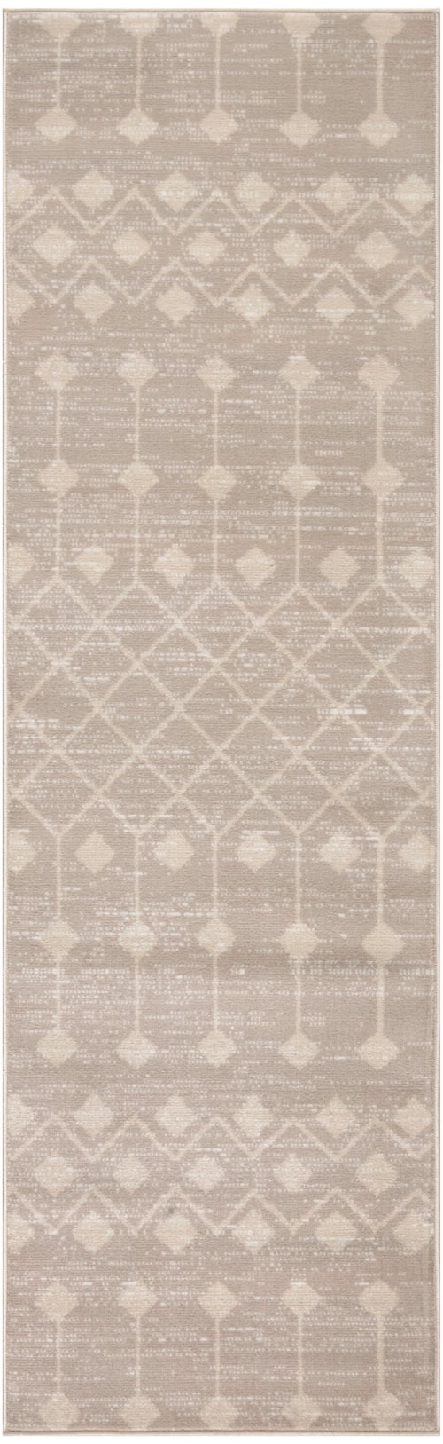 2'3" X 12' Beige Runner Rug