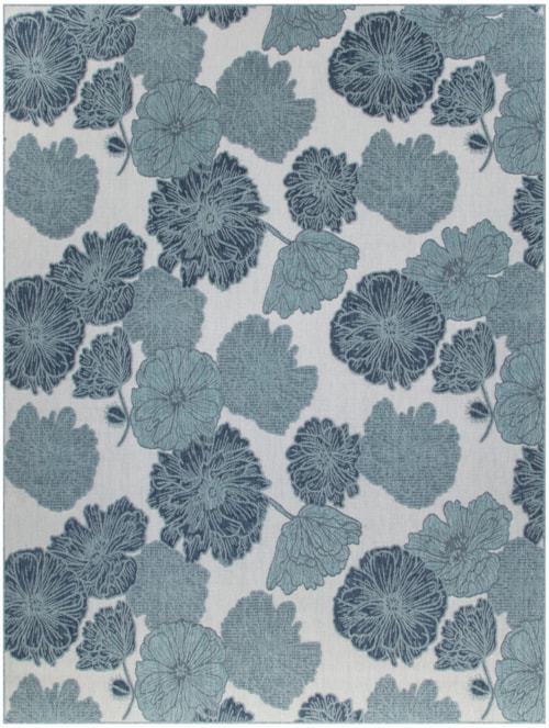 10' X 14' Blue Rectangle Rug