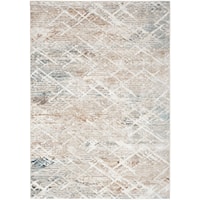 7'10" x 9'10" Grey Multicolor Rectangle Rug