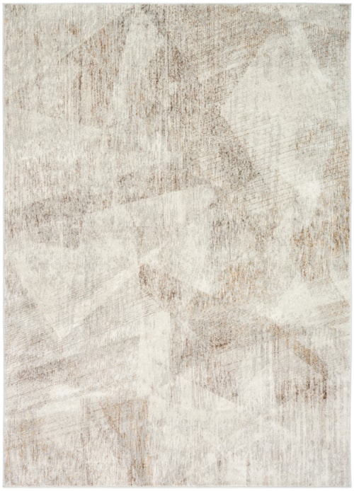 7'10" X 9'10" Ivory Multicolor Rectangle Rug
