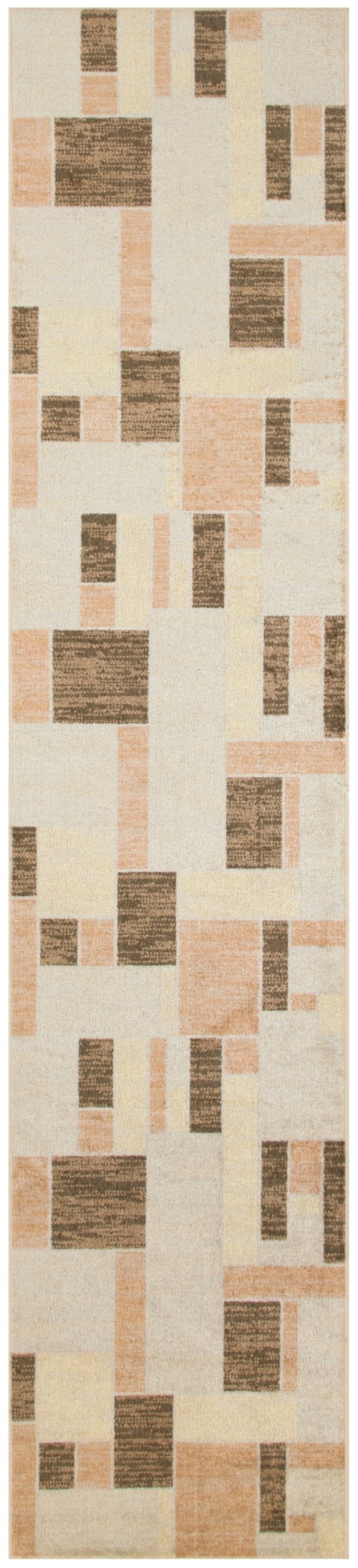 Astra Machine Washable 2'2" X 8' Beige Multicolor Modern Indoor Rug