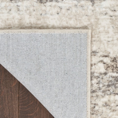 2&apos;3&quot; x 7&apos;6&quot; Cream Grey Modern Rug