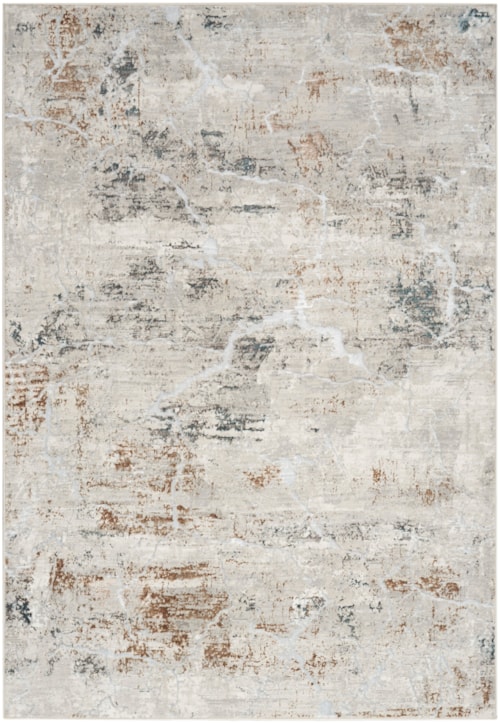 Glitz 3'11" X 5'11" Grey Multicolor Modern Indoor Rug