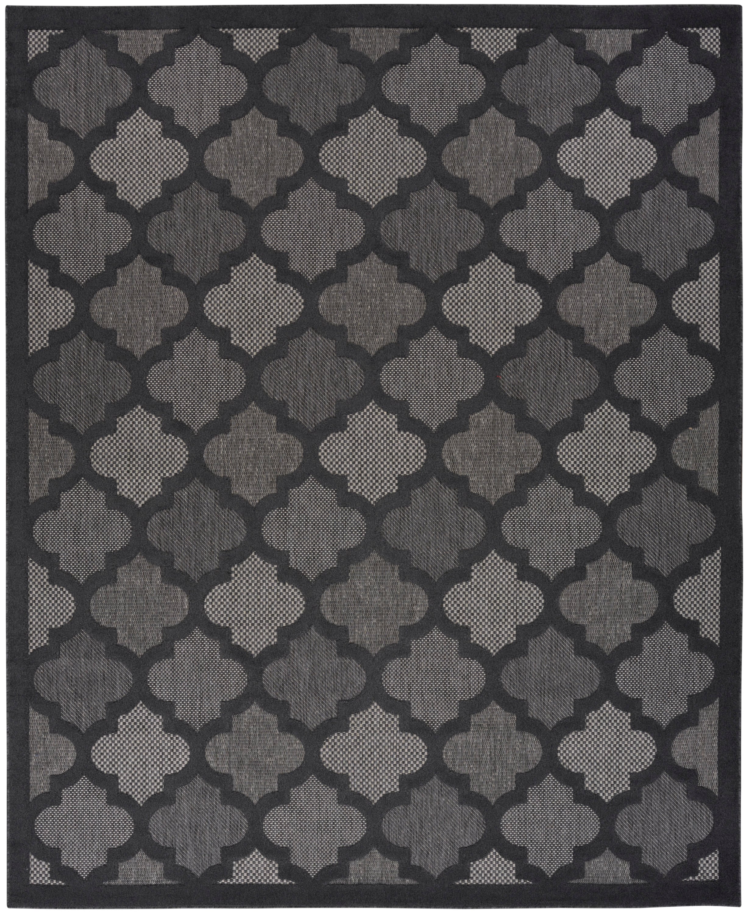 7' x 10' Charcoal/Black Rectangle Rug