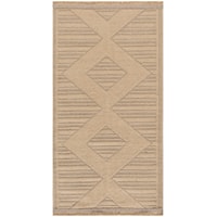 2' x 4' Natural Beige Runner Rug