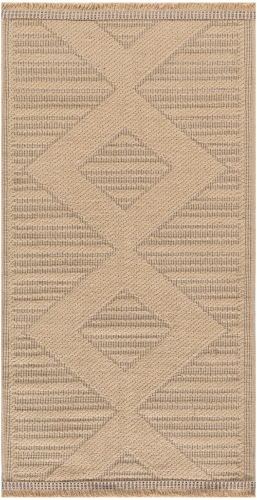 2' x 4' Natural Beige Runner Rug