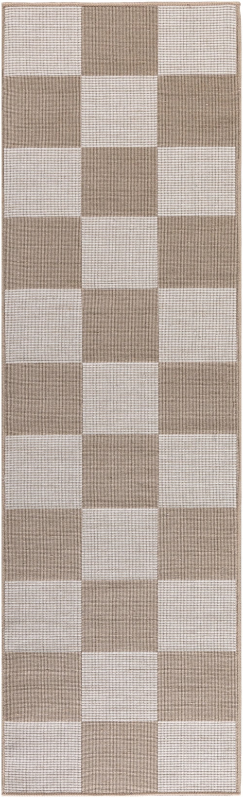 2'3" x 7'6" Natural Ivory Runner Rug